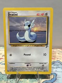 Pokemon TCG Dratini Base Set 2 Unlimited Uncommon Card 38/130 - Image 1