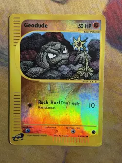 Geodude 110/165 Pokemon Expedition Reverse Holo E Reader Series Card HP - Image 2