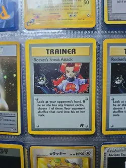 Rocket's Sneak Attack Trainer Card 16/82 Holo Rare 1999 Wotc Vintage Pokemon - Image 1