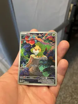 Pokemon TCG Sewaddle Card 87/86 SV White Flare Holo, English - Image 1