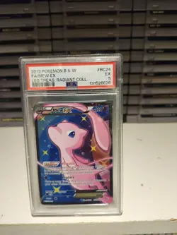 2013 POKEMON B&W LEGEND TREASURES RADIANT COLLECTION #RC24 FULL ART/MEW EX PSA 5 - Image 1