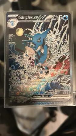 Kingdra EX SVP 131 Pokemon Scarlet and Violet Promo Card Near Mint Condition - Image 1