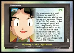 Topps Pokemon Mystery at the Lighthouse EP13 TV Edition Blue Label 2000 NM - Image 2
