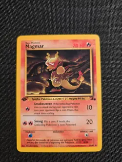 Pokemon Vintage 1st Edition Magmar 39/62 Fossil - Image 1