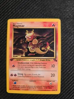 Pokemon Vintage 1st Edition Magmar 39/62 Fossil - Image 3