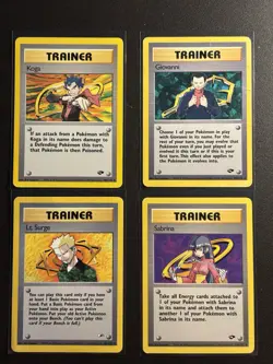 Gym Leader Trainer Lot Non-Holo LP Gym Heros Gym Challenge Pokemon - Image 2