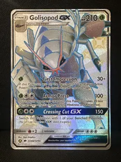 Pokemon Card | Golisopod GX SV48/SV94 Hidden Fates Holo Full Art NM - Image 1