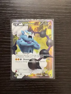 Pokemon TCG 2011 Thundurus BW - Emerging Powers 97/98 Holo Full Art Card NM/M - Image 1