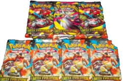 POKEMON MEGA EVOLUTION LOT (7) BOOSTER PACKS NISP - Image 1
