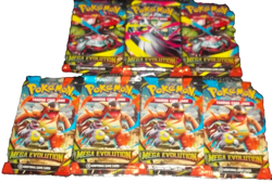 POKEMON MEGA EVOLUTION LOT (7) BOOSTER PACKS NISP - Image 2