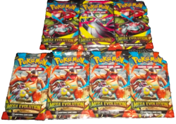 POKEMON MEGA EVOLUTION LOT (7) BOOSTER PACKS NISP - Image 3