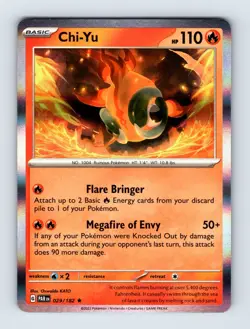 Chi-Yu SV04: Paradox Rift Holo Rare 029/182 NM/LP Pokemon Cards - Image 1