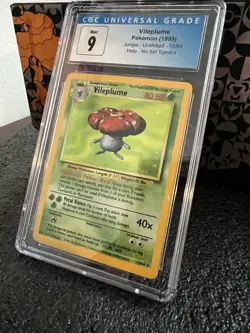 Pokemon Card - Vileplume Jungle Holo Error No Symbol Graded CGC 9 Mint - 15/64 - Image 2