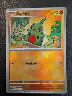 Larvitar - 047/131 Prismatic Evolutions (Pokemon) Master Ball Reverse Holo - Image 1
