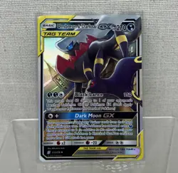 Pokemon TCG Umbreon & Darkrai GX Holo Card 125/236 Sm-Unified Minds Tag Team - Image 2