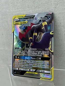 Pokemon TCG Umbreon & Darkrai GX Holo Card 125/236 Sm-Unified Minds Tag Team - Image 3