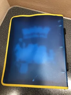 Vintage Pokemon Game Freak Blue 3 Ring Card Binder 1999 Nintendo￼ - Image 2