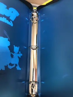 Vintage Pokemon Game Freak Blue 3 Ring Card Binder 1999 Nintendo￼ - Image 4