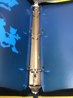 Vintage Pokemon Game Freak Blue 3 Ring Card Binder 1999 Nintendo￼ - Image 5