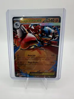Mega Lucario ex 077/132 - Mega Evolution - Double Rare Holo - Pokemon TCG - Image 3