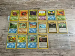 Pokemon Fossil Complete 1st Edition Common Card Set Near Mint - Image 1