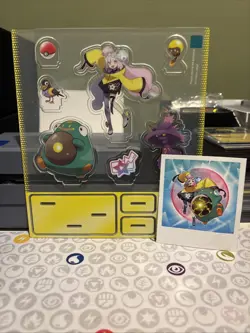 Pokemon TCG Iono’s Bellibolt Ex Premium Collection Sticker & Acrylic Stand Sheet - Image 1