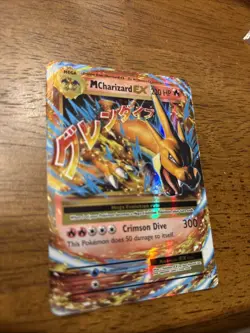 Pokemon TCG Holo Ultra Rare Full Art Mega Charizard EX breakthrough 2016 13/108 - Image 1
