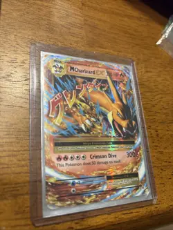 Pokemon TCG Holo Ultra Rare Full Art Mega Charizard EX breakthrough 2016 13/108 - Image 3