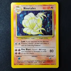 Pokemon TCG Ninetales Base Set 12/102 Unlimited Holo Rare NM - Image 1