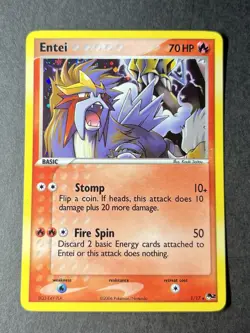 Pokemon TCG Entei 1/17 Pop Series Promos 2 Rare Holo - Image 1
