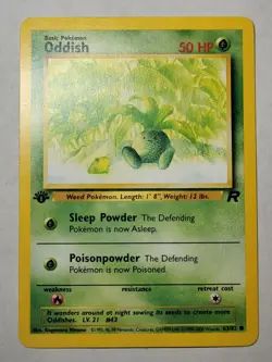Oddish Pokemon Team Rocket 1st Edition Regular Common PKMN NM/M - Image 1