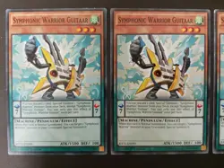 Yugioh Cards 3x Symphonic Warrior Guitaar RATE-EN090 1st Edition Common LP/NM - Image 2