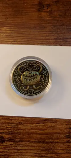 YuGiOh Official YCS Pre-Reg Coin gold | Pumpking the King of Ghosts | Konami - Image 1