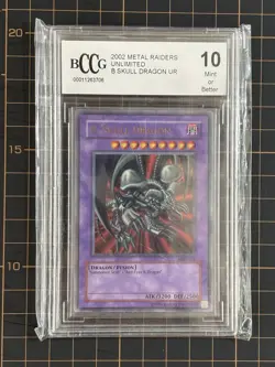BCCG Grade 10 - B. Skull Dragon 2002 Metal Raiders Unlimited MRD-018 YuGiOh! TCG - Image 1