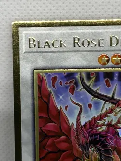 YU-GI-OH! Black Rose Dragon Super Rare Gold / Error Card MGED-EN026 NM - Image 4