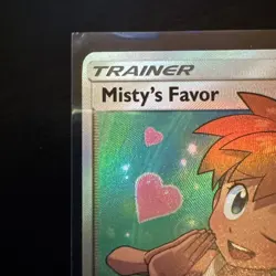Pokemon TCG Sm-Unified Minds Holo Card Misty's Favor (Full Art) 235/236 NM - Image 2