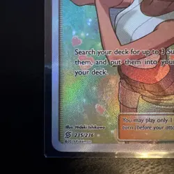 Pokemon TCG Sm-Unified Minds Holo Card Misty's Favor (Full Art) 235/236 NM - Image 3