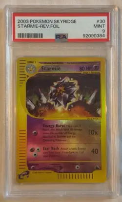Pokemon Card Starmie Reverse Holo Skyridge 2003 Rare PSA 9 - Image 1