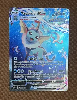 Vaporeon VMAX SWSH182 Sword & Shield Black Star Promo Holo Pokemon TCG Card - Image 1