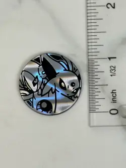 Pokemon Trading Card Games Espeon & Deoxys Silver Plastic 7 Coins Japanese - Image 4