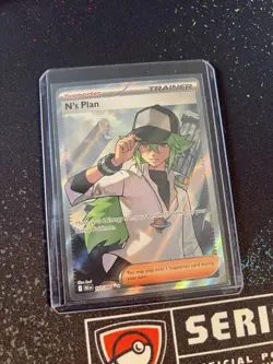 Pokemon TCG Black Bolt Ultra Rare Trainer Card N's Plan 163/086 Holo - Image 1
