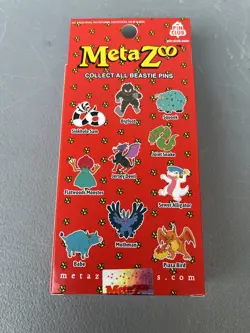 METAZOO Mothman Pin + Promo Card Set Pin Club 1st Edition Sealed IN HAND - Image 2