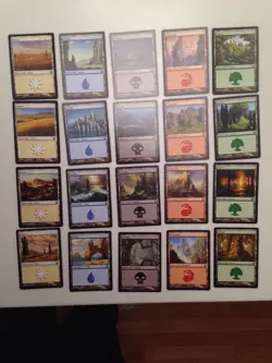 Theros Complete 20 Card NM Basic Land Set Mint Magic the Gathering (MtG) - Image 1