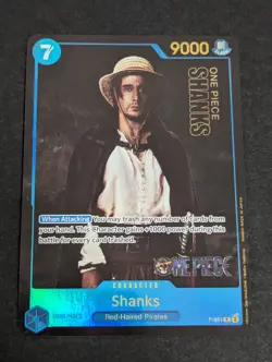 1x Nm One piece Shanks P-051 Live Action Premium English Card Foil - Image 1