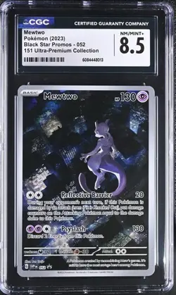 Mewtwo 052 Sv: Scarlet & Violet Promo Cards Holo CGC 8.5 - Image 1
