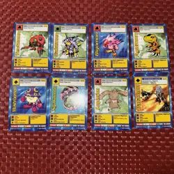 Vintage 1999 Digimon Digi-Battle Series 1 Card Lot Bandai Rare Holo 84 Cards - Image 2