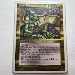 Nicol Bolas Chronicles Magic the Gathering Card - Image 1