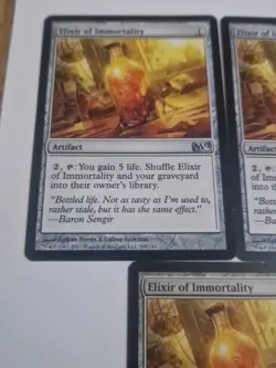 Magic The Gathering Elixir of Immortality X3 Magic 2012/2013 LP Condition - Image 2