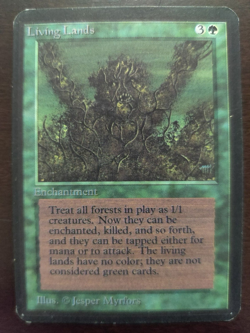 Living Lands Alpha lp- mtg Magic the Gathering rare - Image 1