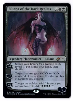 Liliana Of The Dark Realms NM* FOIL PROMO ENGLISH 0004 mtg -UnltdCards - Image 1